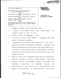 Nevada Department of Wildlife, Commission, Wild Horse Organized Assistance (WHOA!), NRDC, Animal Protection Institute, appeal File, affidavit of Mike Bormann