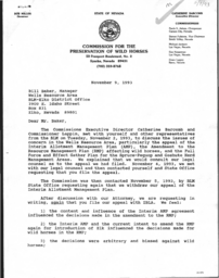 Commission, Sierra Club letters and notes regarding allotment management plan meetings