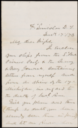 Letter from Samuel D. Sturgis to Henry R. Mighels, December 17, 1878