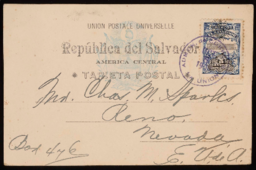 Postcard to Charles M. Sparks from C. E. Bull