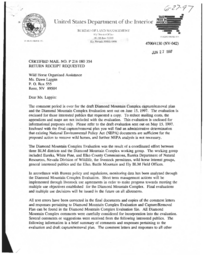 Final Diamond Mountain complex removal plan and commission, Wild Horse Organized Assistance (WHOA!) response