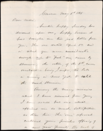 Letter from Henry R. Mighels to Nellie Verrill, May 6, 1866