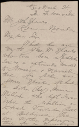 Letter to John Sparks from James B. Sparks