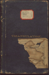 Wheeler Survey field notebook: triangulation; topographical records