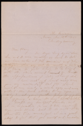 Letter from Nellie Verrill to Henry R. Mighels, November 12, 1865