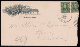 Letter and envelope to Charles M. Sparks from B. G. McBride, 3