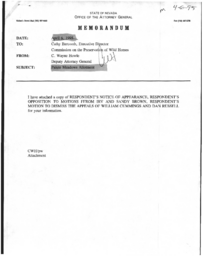 Interior Board of Land Appeals, Nevada Department of Wildlife, Commission opposition for dismissal