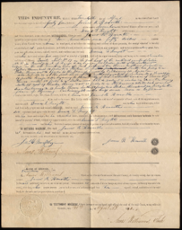Bond of indenture between James R. Haworth and David F. Knight