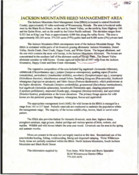 1990 (estimate) Bureau of Land Management information report summary