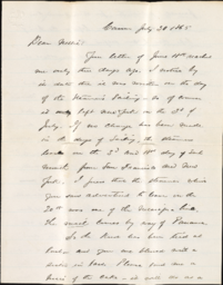 Letter from Henry R. Mighels to Nellie Verrill, July 30, 1865