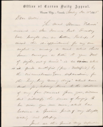 Letter from Henry R. Mighels to Nellie Verrill, December 10, 1865