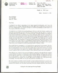 Forest Service letter to Sierra Club