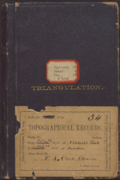 Wheeler Survey field notebook no. 34: triangulation; topographical records
