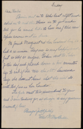 Letter to Charles M. Sparks from Ethel Marzen McBride 