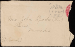 Envelope addressed to Nancy Elnora Sparks (Gov)