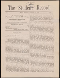 The Student Record, 1894-01-15