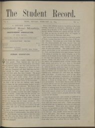 The Student Record, 1894-02-15