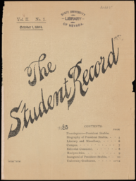 The Student Record, 1894-10-01