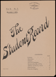 The Student Record, 1894-12-01