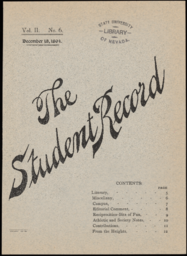 The Student Record, 1894-12-18