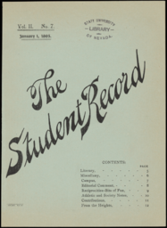 The Student Record, 1895-01-01