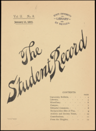 The Student Record, 1895-01-15