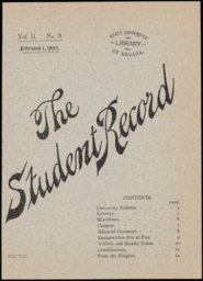 The Student Record, 1895-02-01