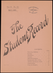 The Student Record, 1895-04-01