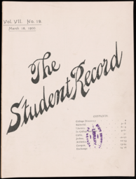 The Student Record, 1900-03-15