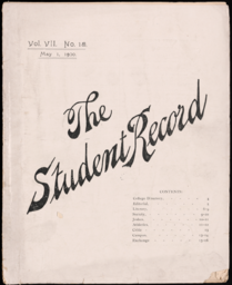 The Student Record, 1900-05-01