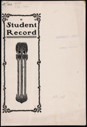 The Student Record, 1903-03-15