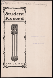 The Student Record, 1903-04-01