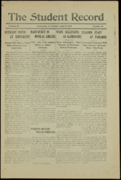 The Student Record, 1905-04-27