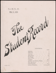 The Student Record, 1896-05-15