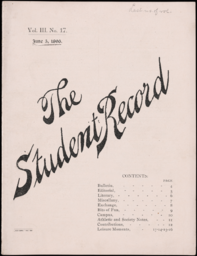 The Student Record, 1896-06-05