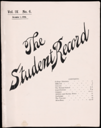 The Student Record, 1896-12-01