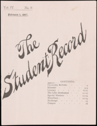 The Student Record, 1897-02-01