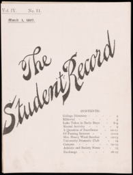 The Student Record, 1897-03-01