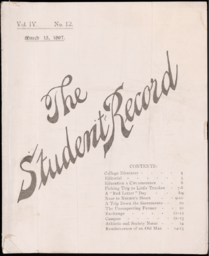 The Student Record, 1897-03-15