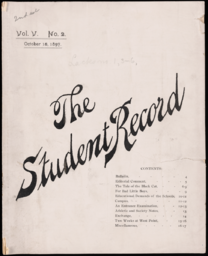 The Student Record, 1897-10-15