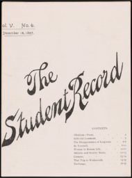 The Student Record, 1897-12-15