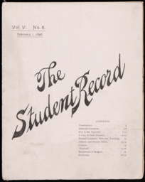 The Student Record, 1898-02-01