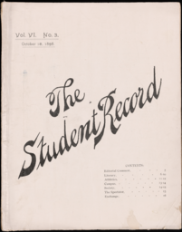 The Student Record, 1898-10-15