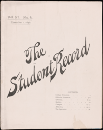 The Student Record, 1898-11-01