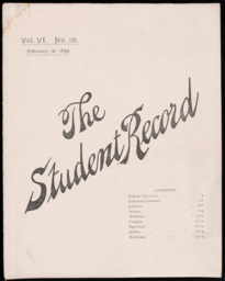 The Student Record, 1899-02-15