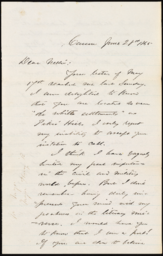 Letter from Henry R. Mighels to Nellie Verrill, June 28, 1865
