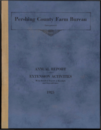 Annual Narrative Report for Pershing County; Annual Narrative Report of Home Demonstration Work, Pershing County, Nevada