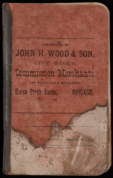 Notebook produced by John H. Wood and Son, livestock commission merchants