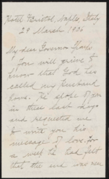 Letter to Governor Sparks from Mrs. A. B. Scott