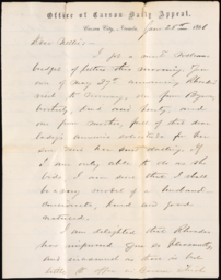 Letter from Henry R. Mighels to Nellie Verrill, June 26, 1866